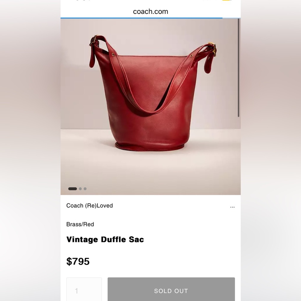 Vintage Coach Duffle Sac 9085 - Picture 9 of 10